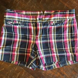 Banana Republic plaid madras shorts